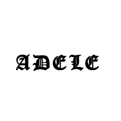 Modèle tatouage prénom Adele