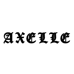 Modèle tatouage prénom Axelle