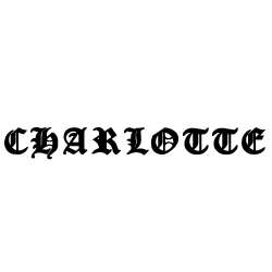 Modèle tatouage prénom Charlotte