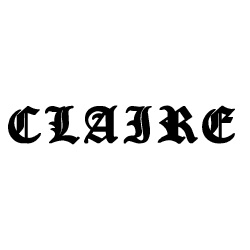 Modèle tatouage prénom Claire