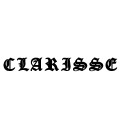 Modèle tatouage prénom Clarisse