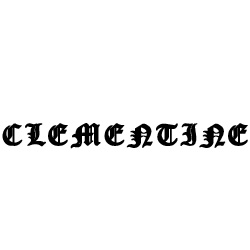 Modèle tatouage prénom Clementine