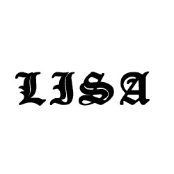Modèle tatouage prénom Lisa