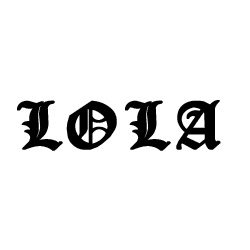 Modèle tatouage prénom Lola