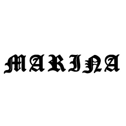 Modèle tatouage prénom Marina