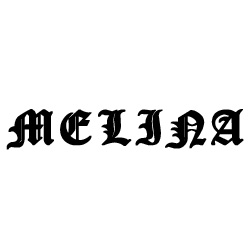 Modèle tatouage prénom Melina