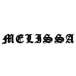 Modèle tatouage prénom Melissa