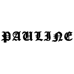 Modèle tatouage prénom Pauline