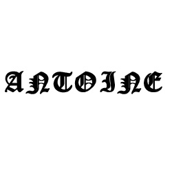 Modèle de tatouage prénom Antoine