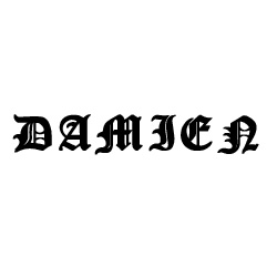 Modèle de tatouage prénom Damien