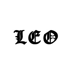 Modèle de tatouage prénom Leo