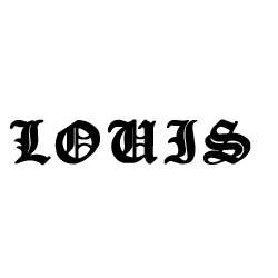 Modèle de tatouage prénom Louis