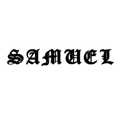 Modèle de tatouage prénom Samuel