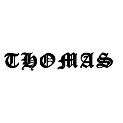 Modèle de tatouage prénom Thomas