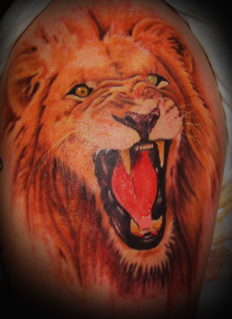 tatouage de lion