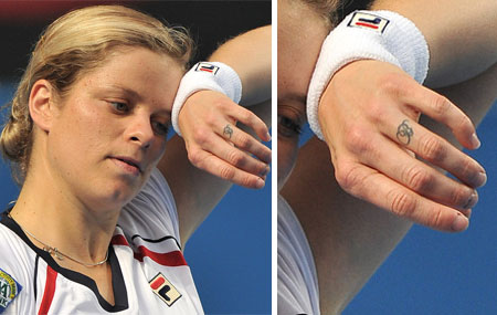 tatouage de kim clijsters