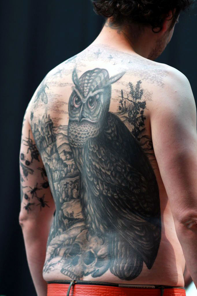 tatouage hibou