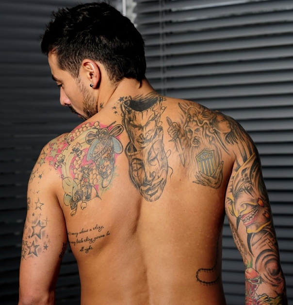 Tatouage de ezequiel lavezzi PSG et Argentine