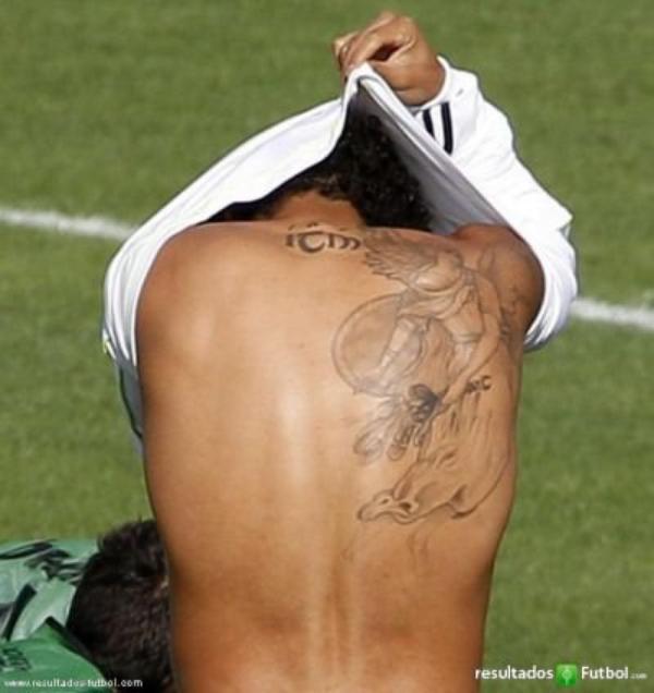 Tatouage de marcelo, real madrid, bresil