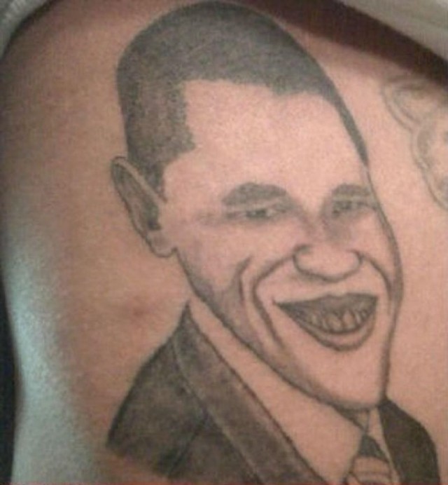 Tatouage raté de Barack Obama