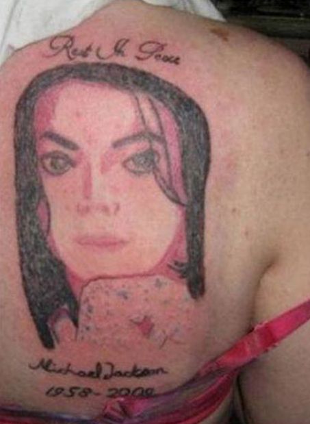 Tatouage raté RIP Michael Jackson