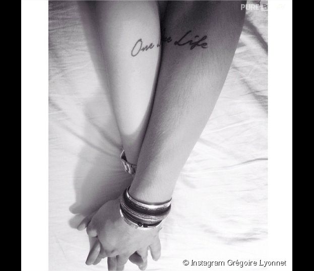 alizee et gregoire lyonnet ont un tatouage commun one love one life